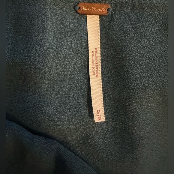 Free People Cowling Around long sleeve blouse jade size M - Picture 5 of 7